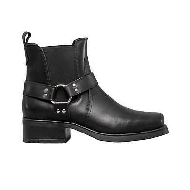 Woodland Mens Low Harley Gusset Harness Leather Boots