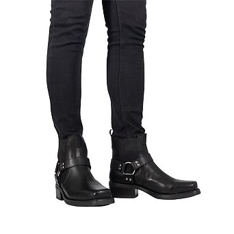 Woodland Mens Low Harley Gusset Harness Leather Boots