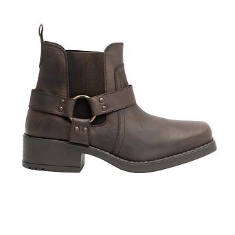 Woodland Mens Low Harley Gusset Harness Leather Boots