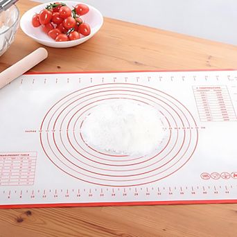 Swtroom 24" x 16" Silicone Pastry Mat Rolling Baking Mat Dough Kneading Mat with Measurements
