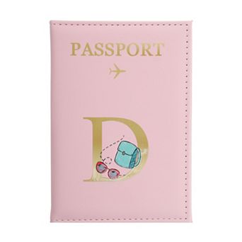 Durable Letter Pattern Passport Holder for Secure Travel Organization
