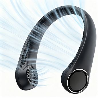 Portable Neck Fan, Without Blades, Supports USB Charging, 3 Speed Settings, Suitable for Travel, Out