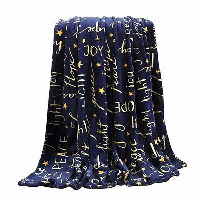 Velvet Touch Ultra Plush Christmas Holiday Fleece Throw