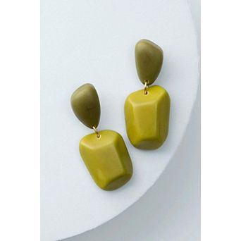 Kiwi Geo Earrings