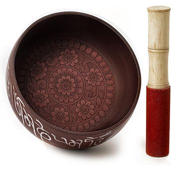 Hand Painted 7 Inch Tibetan Metal Singing Bowl Chakra Healing, Yoga & Meditation Sound Bowl