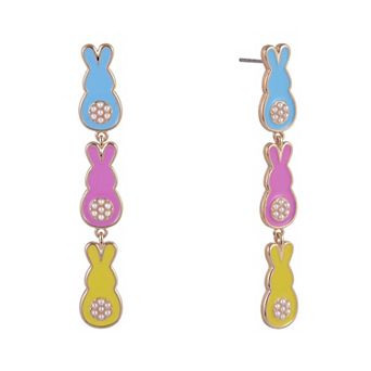 Hallmark Linear Easter Bunny Earrings