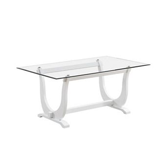 Kings Brand Furniture Dining Table with Rectangular MDF Top
