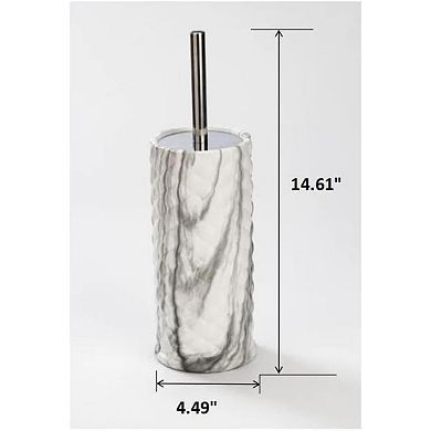 Chrome Marble Ceramic Toilet Brush