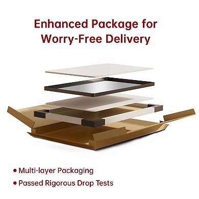 SUMERAIN 38"x38" Rounded Corner Wall Mount Mirror, Matte Black Metal Frame, 4mm Tempered Glass