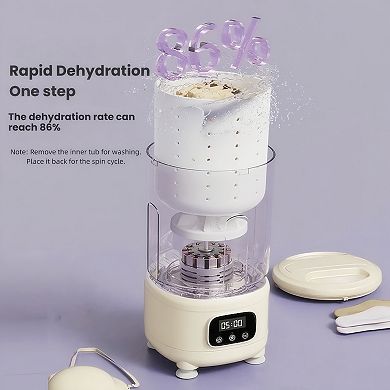 2L Mini Washing Machine With Dehydration Function, Underwear Washer, Portable Mini Washing Machine
