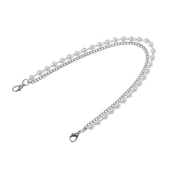 11.61" Lightweight Handbag Strap 1 pc Silver Tone