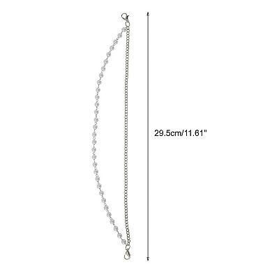 11.61" Lightweight Handbag Strap 1 Pc Silver Tone