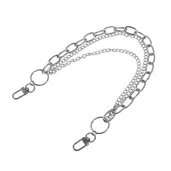 15.75" Adjustable Handbag Strap for Crossbody Use 1 pc Silver Tone