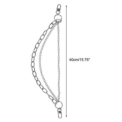 15.75" Adjustable Handbag Strap for Crossbody Use 1Pc Silver Tone