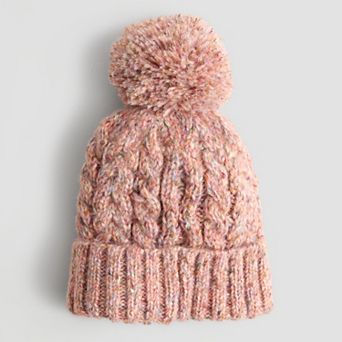Women's Sonoma Goods For Life® Twin Cable Beanie With Pom