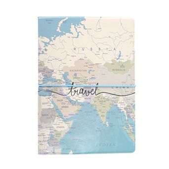 1 pc Map Design Passport Holder for Travel and Organization