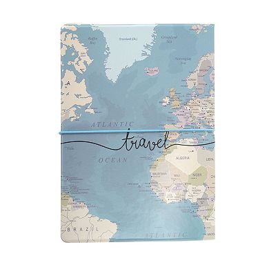 1Pc Map Design Passport Holder for Travel and Organization