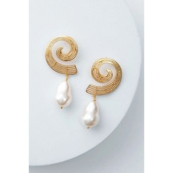 Pearl Swirl Earrings