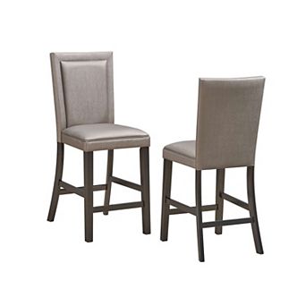 Kings Brand Furniture Set of 2 Counter Height Chair and Comfortable Seating Chair