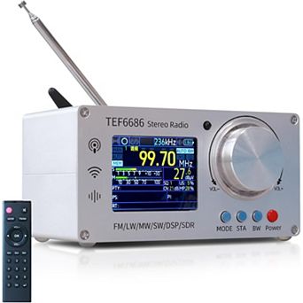 Full Band DSP Radio with TEF6686 chip, AM,FM,SW,MW,LW,RDS Function/TFT Display for ham