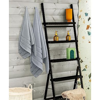 Towels 8 Piece Luxury Towel Set, 2 Bath, 2 Hand, and 4 Wash Cloths, 600 GSM Ring Spun Cotton