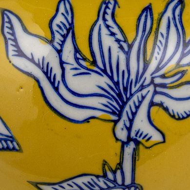 Hello Honey Decorative Ceramic Ginger Jar with Domed Lid