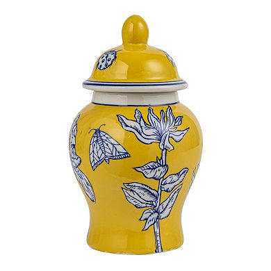 Hello Honey Decorative Ceramic Ginger Jar with Domed Lid