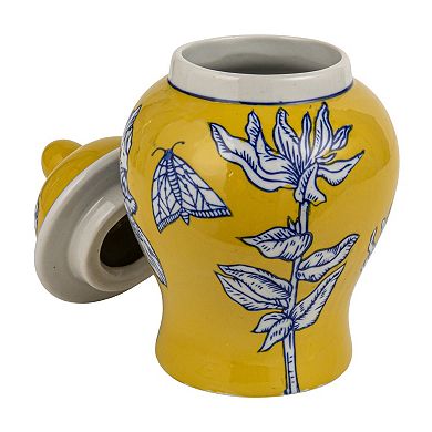 Hello Honey Decorative Ceramic Ginger Jar with Domed Lid