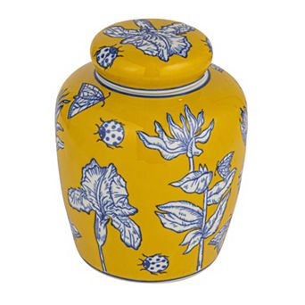 Hello Honey Decorative Color Ceramic Ginger Jar with Lid