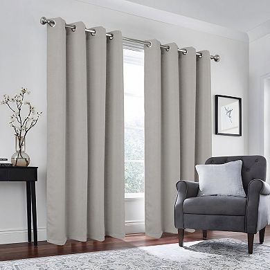 100% Polyester 190 GSM Tilley Revisible Blackout Grommet Curtain Panel