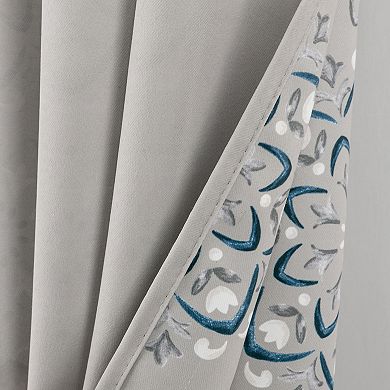 100% Polyester 190 GSM Tilley Revisible Blackout Grommet Curtain Panel