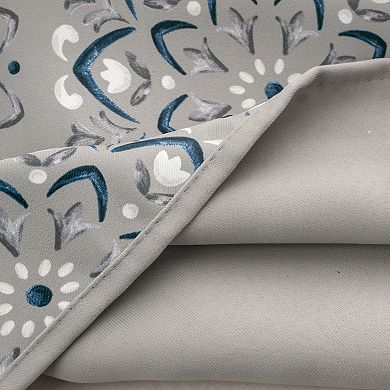 100% Polyester 190 GSM Tilley Revisible Blackout Grommet Curtain Panel