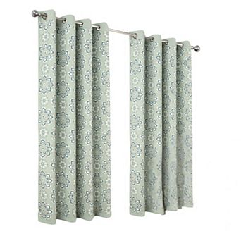 100% Polyester 190 GSM Tilley Revisible Blackout Grommet Curtain Panel