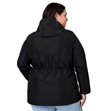 Free Country Women's Plus Size Rain Away Anorak Rain Jacket