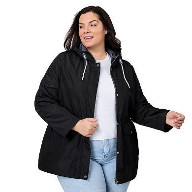 Free Country Women's Plus Size Rain Away Anorak Rain Jacket