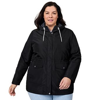 Free Country Women's Plus Size Rain Away Anorak Rain Jacket