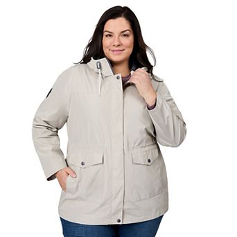Free Country Women's Plus Size Rain Away Anorak Rain Jacket