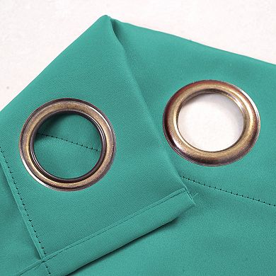 100% Polyester 250 GSM Riley 100% Blackout Grommet Curtain Panel