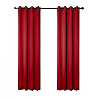 100% Polyester 250 GSM Riley 100% Blackout Grommet Curtain Panel