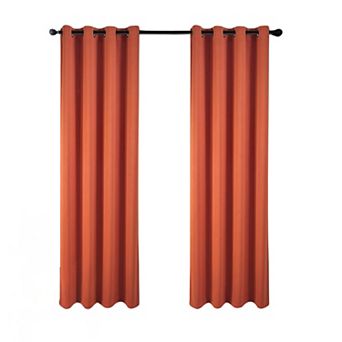 100% Polyester 250 GSM Riley 100% Blackout Grommet Curtain Panel