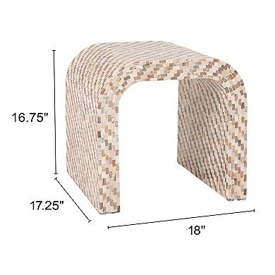 Hello Honey Mother of Pearl Waterfall End Table