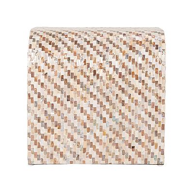 Hello Honey Mother of Pearl Waterfall End Table