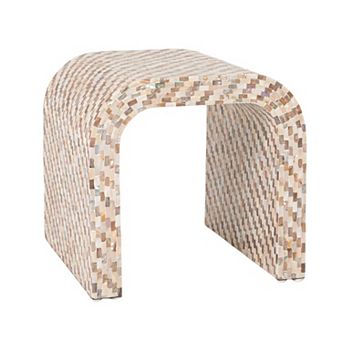 Hello Honey Mother of Pearl Waterfall End Table