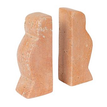 Hello Honey Decorative Travertine Wave Bookends