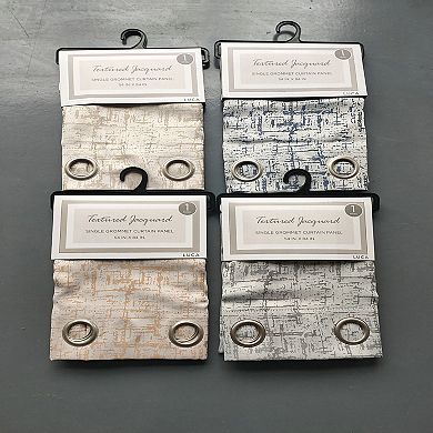 100% Polyester 140 GSM Luca Jacquard Grommet Curtain Panel