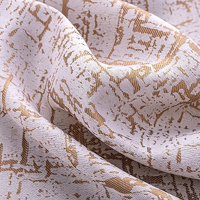 100% Polyester 140 GSM Luca Jacquard Grommet Curtain Panel