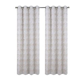100% Polyester 140 GSM Luca Jacquard Grommet Curtain Panel