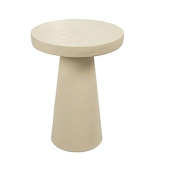 Hello Honey Magnesium Oxide Tapered Side Table, Cream