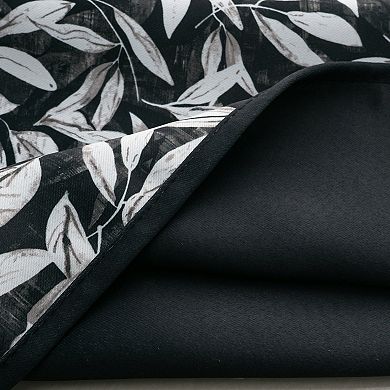 100% Polyester 190 GSM Marina Revisible Blackout Grommet Curtain Panel