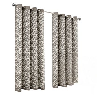100% Polyester 190 GSM Marina Revisible Blackout Grommet Curtain Panel